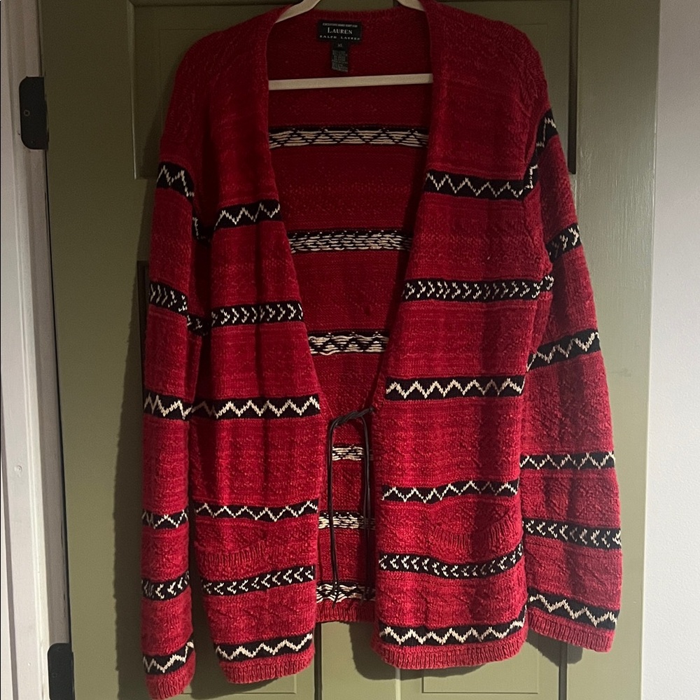 Vintage Ralph Lauren Hand Knit Cardigan - Picture 2 of 9